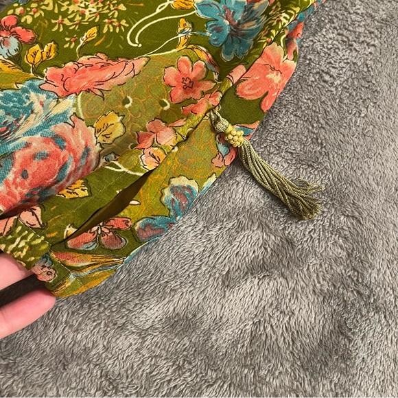 Vintage Floral Boho Chiffon Knee Length Dress Like New size Medium - Picture 6 of 9